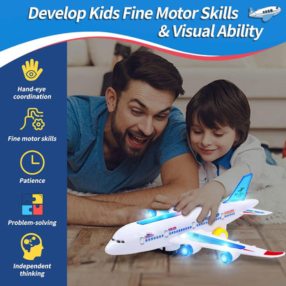 Royaleva Electric Airplane Toy With Music And Light Effects