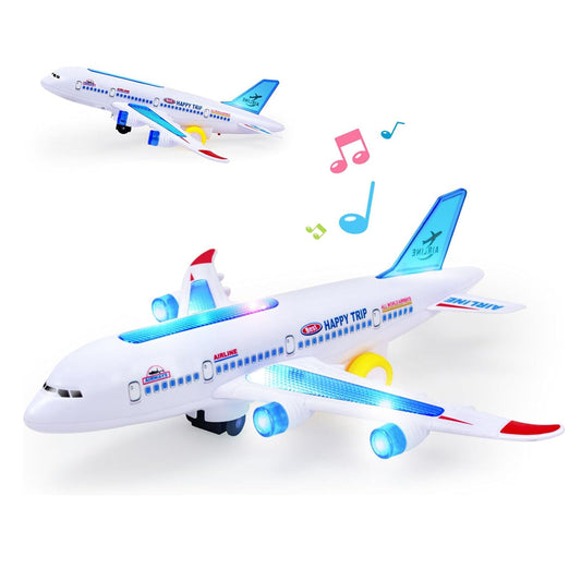 Royaleva Electric Airplane Toy With Music And Light Effects