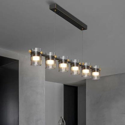 LuxRoyale Aphrodite Glass Pendant Light - Modern Chandelier for Dining & Living Room