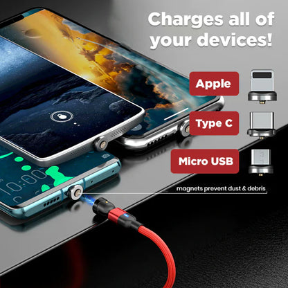 Royaleva Do-It-All Cable 3.0 - Charging Cable For iPhone Android and Type C
