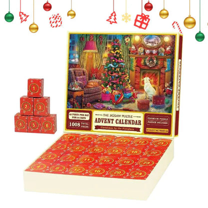 Royaleva Christmas Jigsaw Advent Calendar Puzzle Blind Box 24 Parts