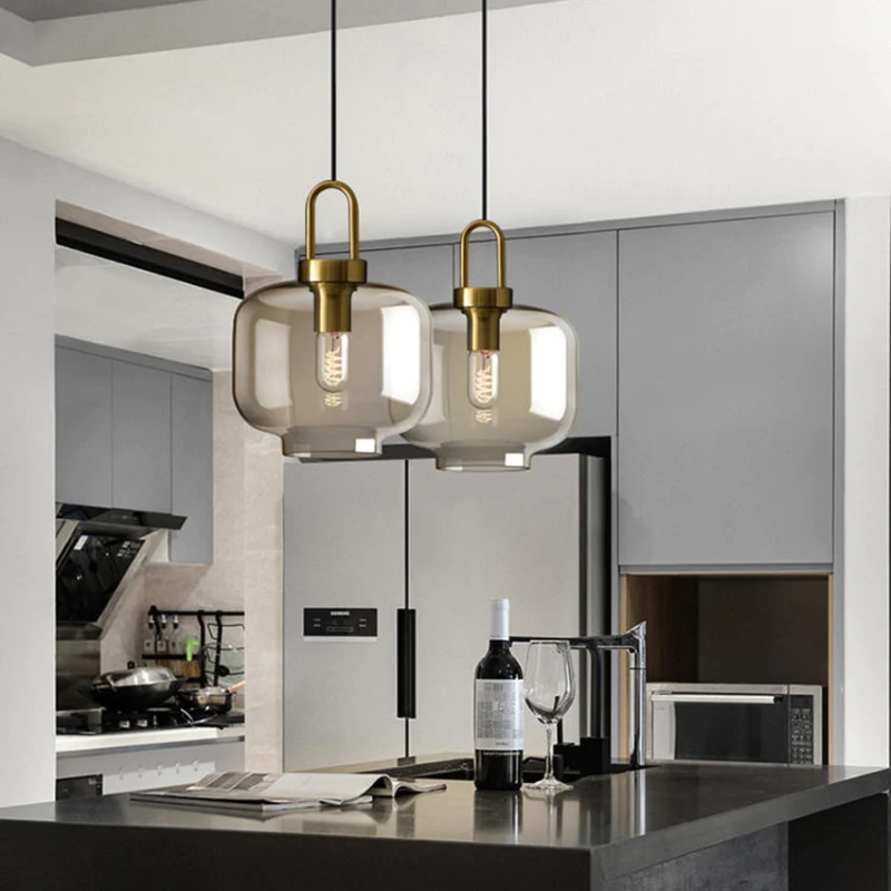 Cafe Sculpted Glass Pendant Light 3