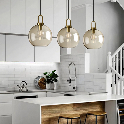Cafe Sculpted Glass Pendant Light 6