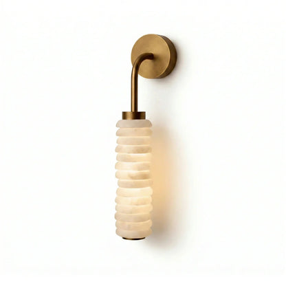 Calla Cylinder Alabaster Wall Lamp 1