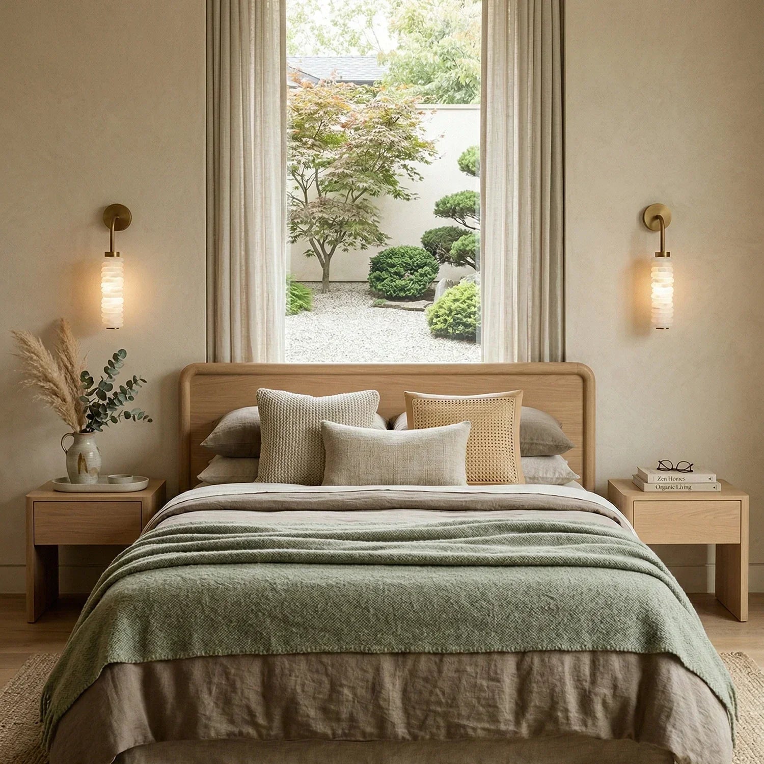 Calla Cylinder Alabaster Wall Lamp 7