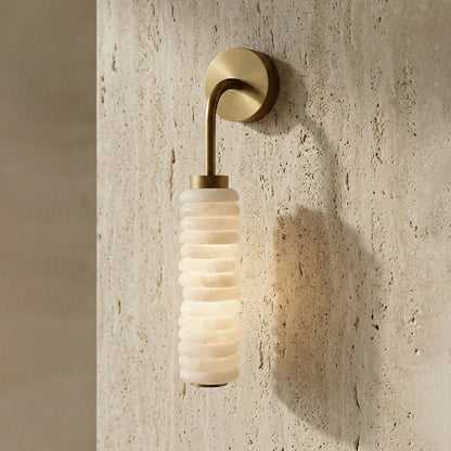 Calla Cylinder Alabaster Wall Lamp 8