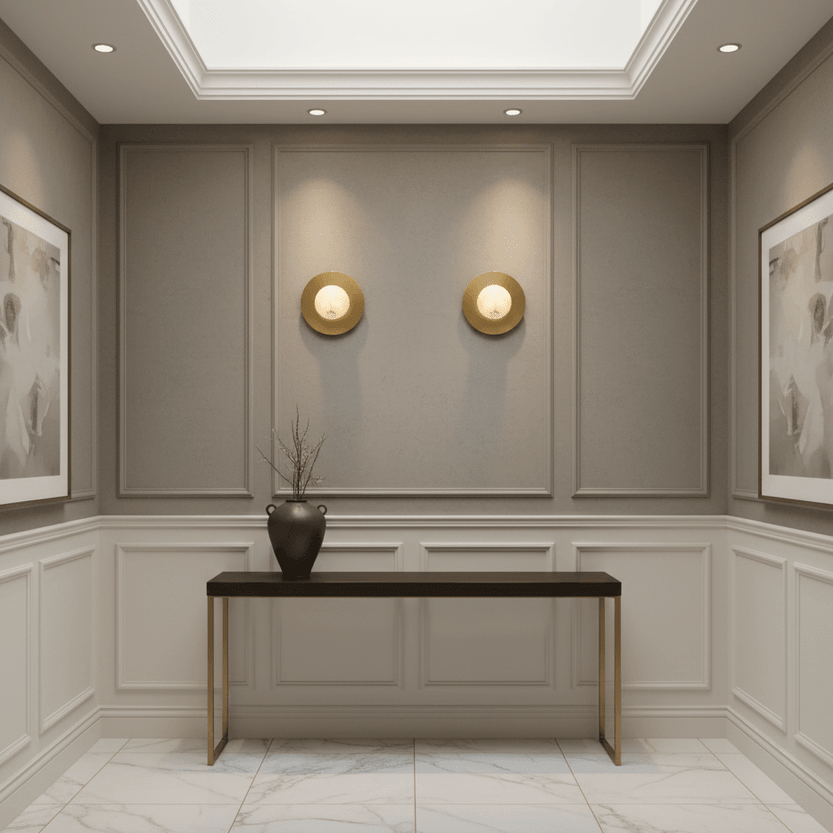 Calla Marble & Brass Wall Sconce 2