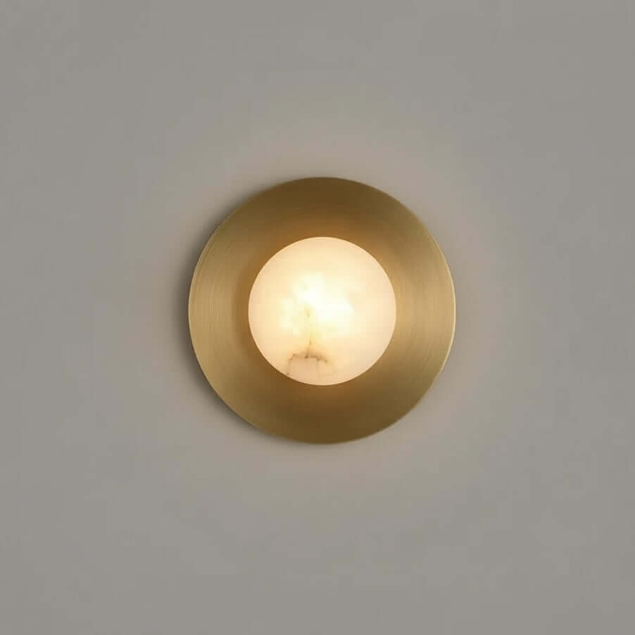 Calla Marble & Brass Wall Sconce 4