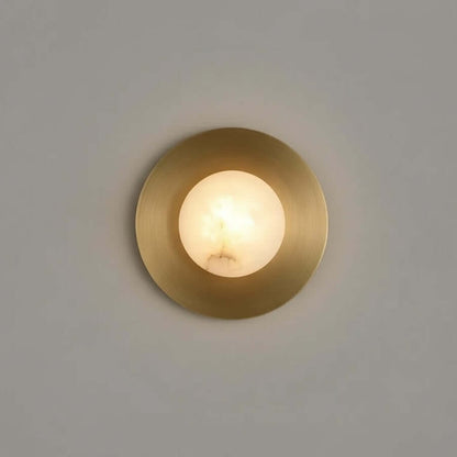 Calla Marble & Brass Wall Sconce 4