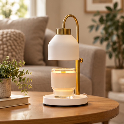 Adjustable Height Candle Melting Lamp – Stylish Wax Warmer for Cozy & Aromatic Ambiance with Timer & Dimmer