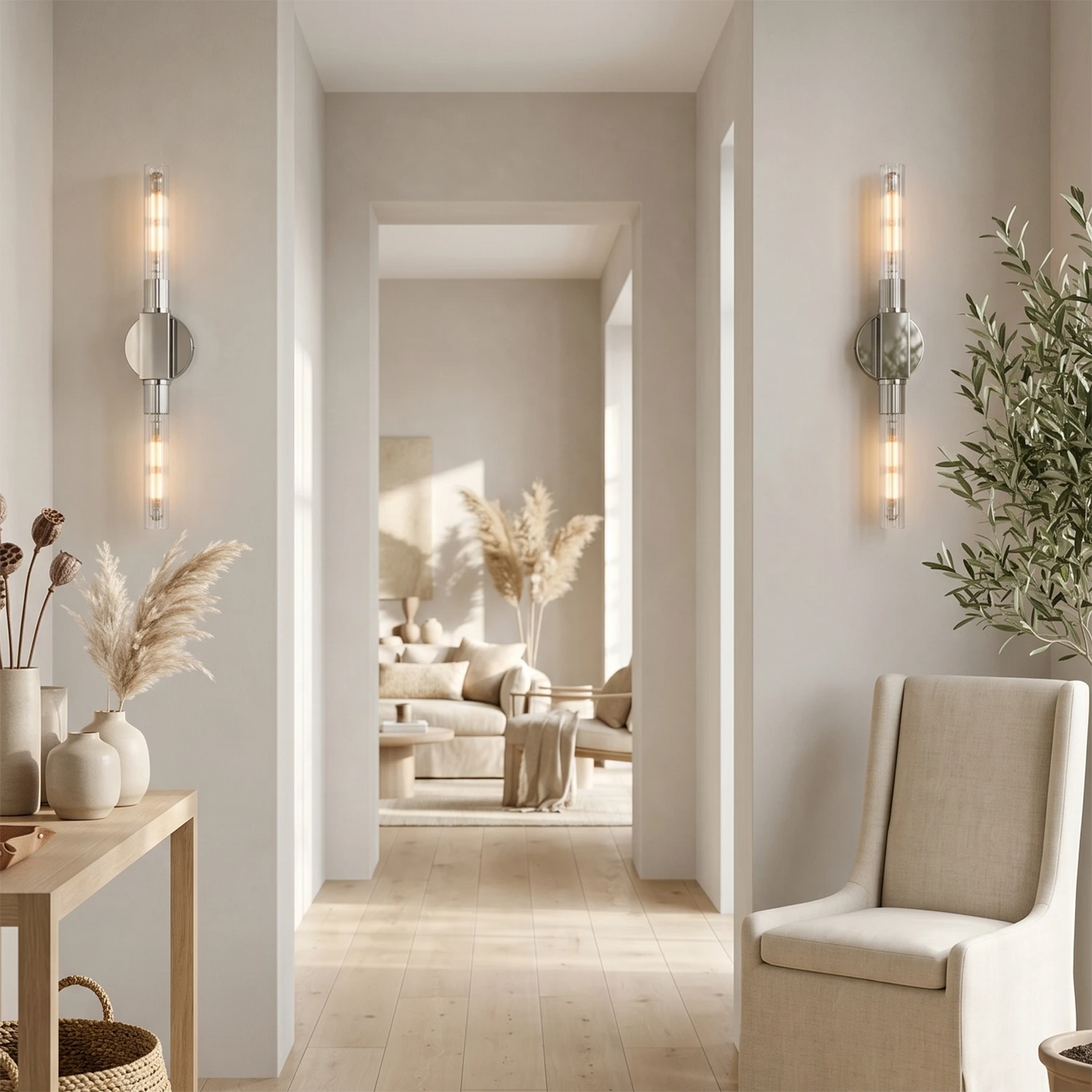 Cannellea Candlestick Linear Long Sconce 7