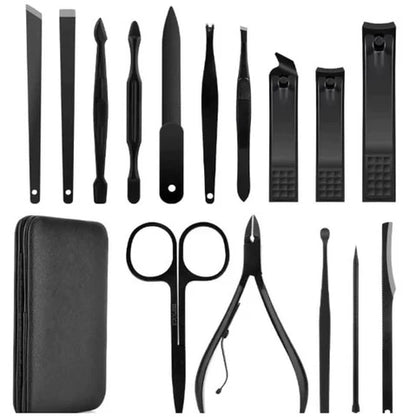 RoyaleGlow 15 Piece Professional Manicure Set With Travel Case
