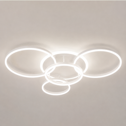 Luxora Floating Ring LED Ceiling Lamp - Modern Minimalist Ambient Fixture