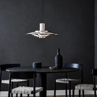 RoyaleGlow Modern Layered Aluminum Pendant Light - Contemporary Ceiling Lamp-Royale Basic