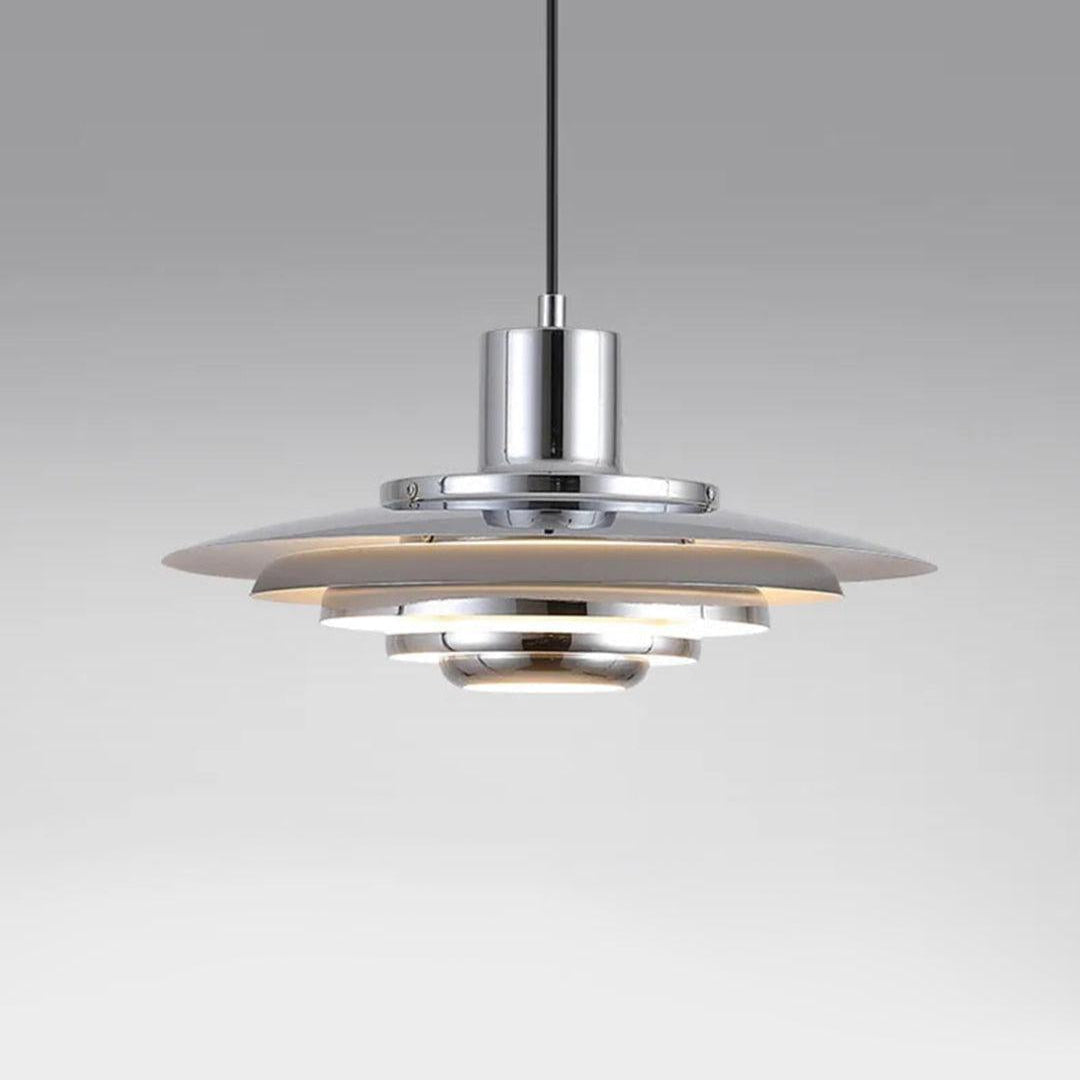 RoyaleGlow Modern Layered Aluminum Pendant Light - Contemporary Ceiling Lamp-Royale Basic