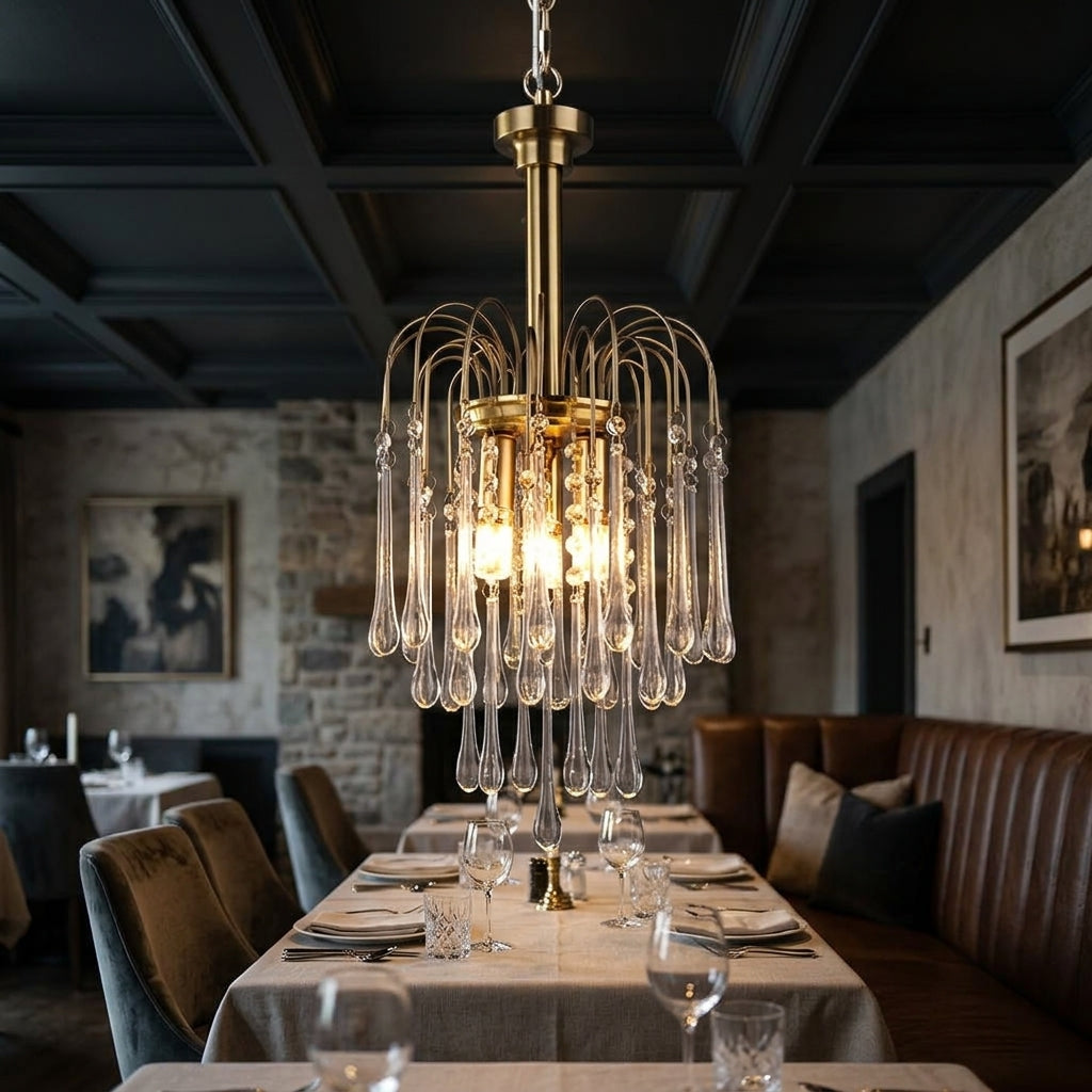 Cascade Glass Chandelier 1