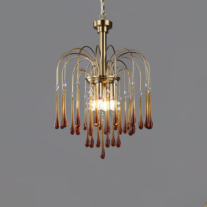 Cascade Glass Chandelier 4