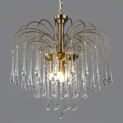 Cascade Glass Chandelier 7
