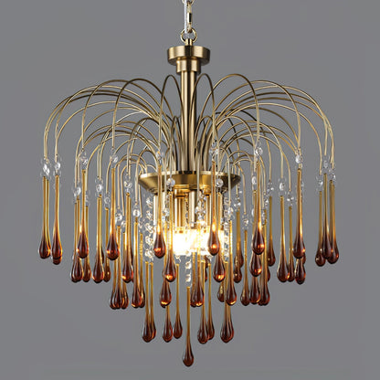 Cascade Glass Chandelier 8