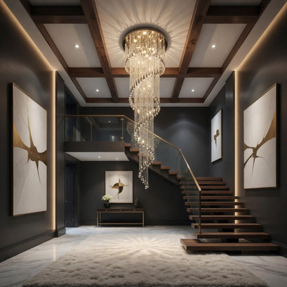 Cascara Crystal Staircase Chandelier 3