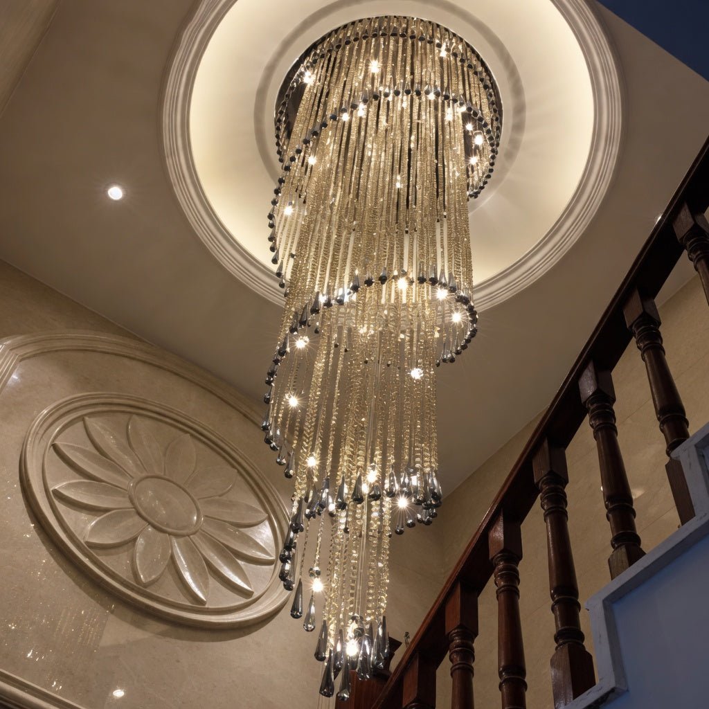 Cascara Crystal Staircase Chandelier 4