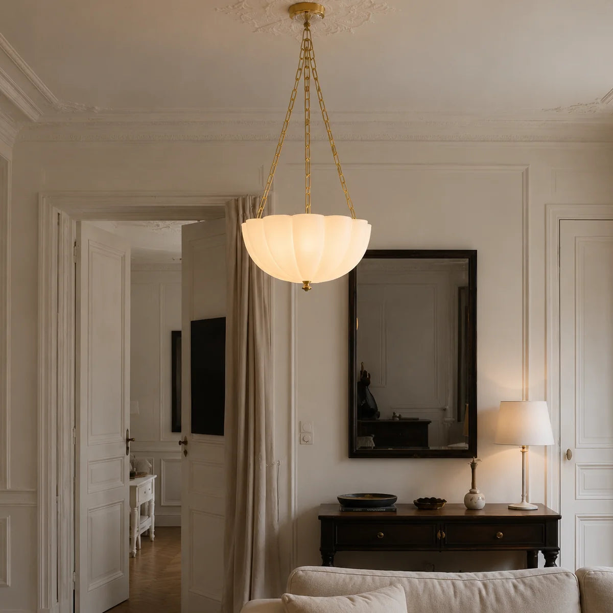 Cavelune Glass Bowl Chandelier 2