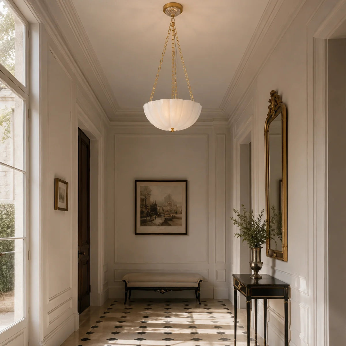 Cavelune Glass Bowl Chandelier 4