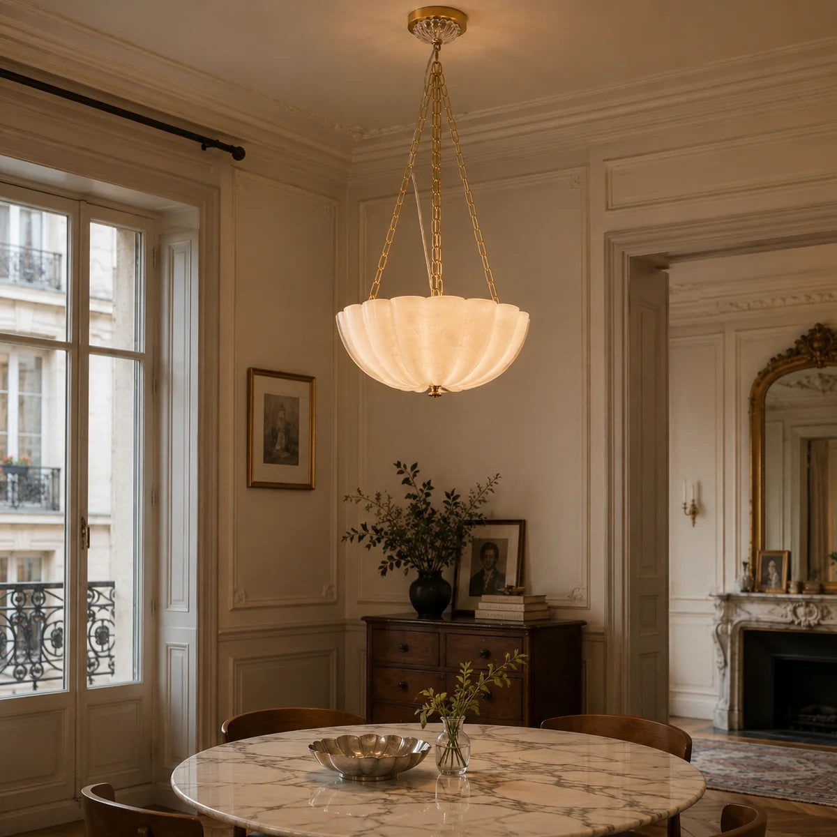 Cavelune Glass Bowl Chandelier 5