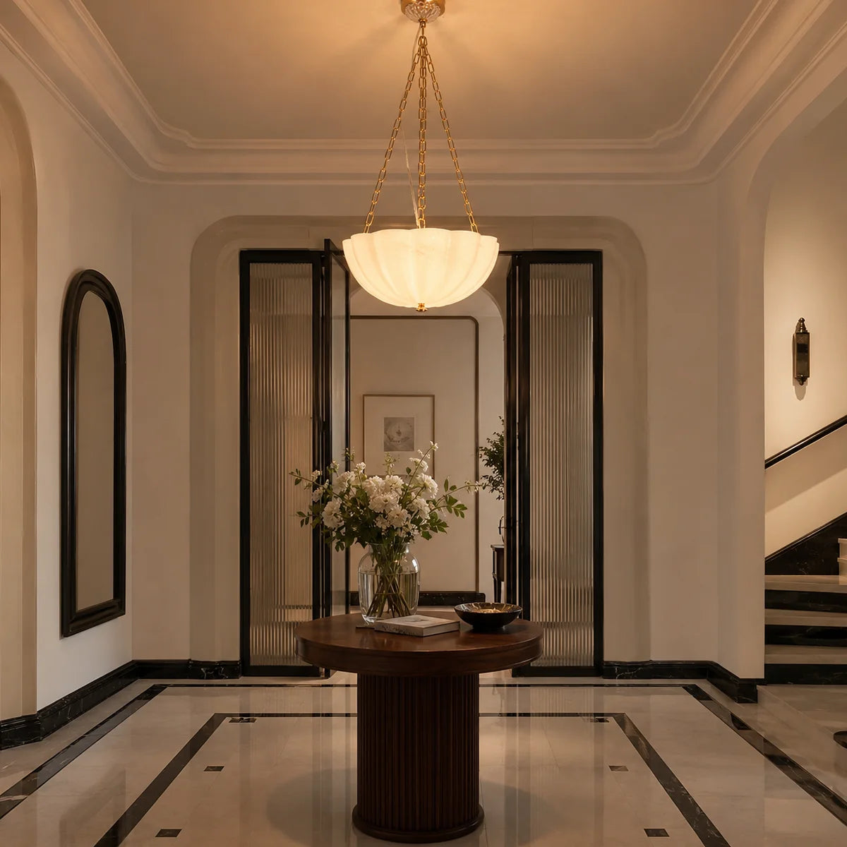 Cavelune Glass Bowl Chandelier 6