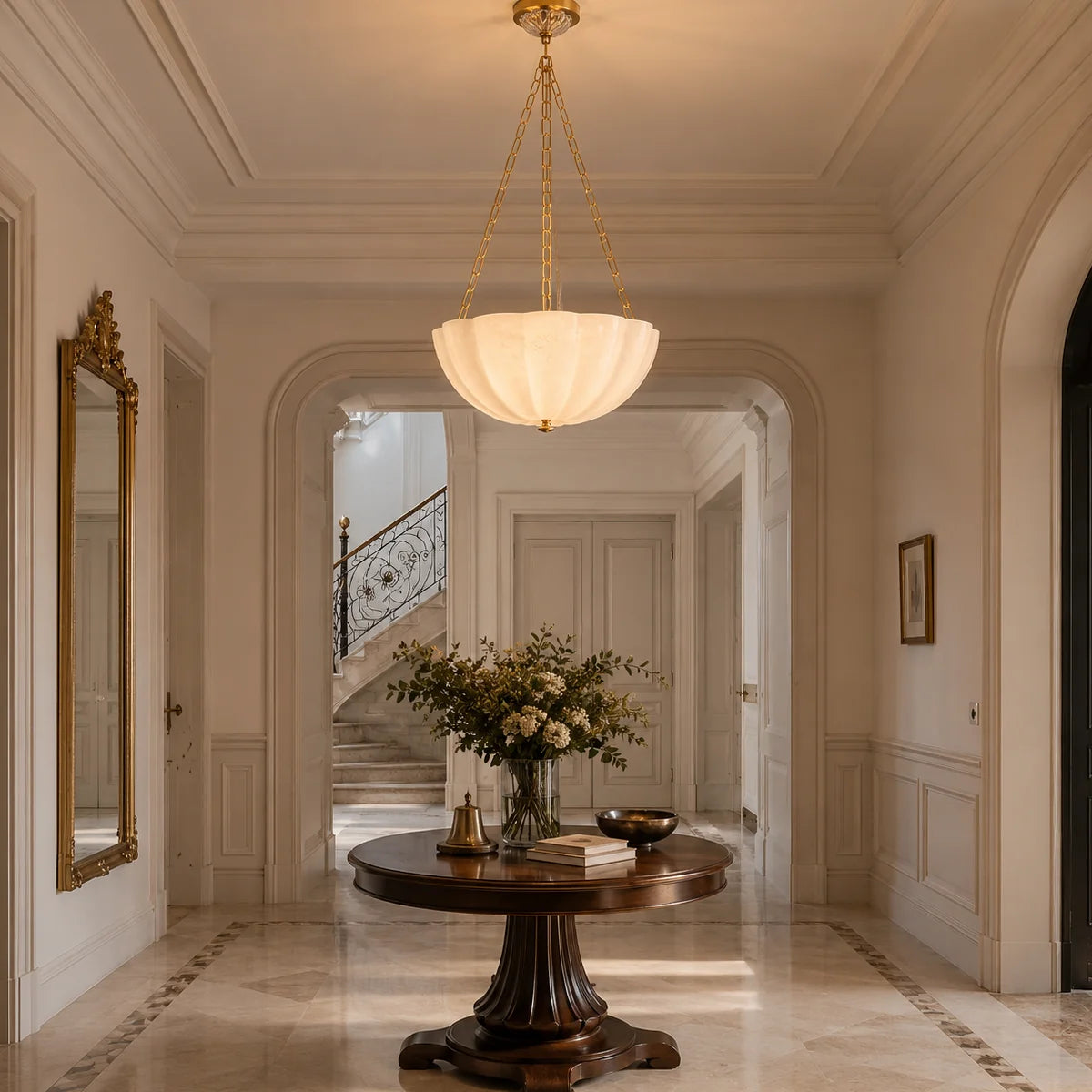 Cavelune Glass Bowl Chandelier 7