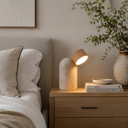 Caviren Travertine Table Lamp 3