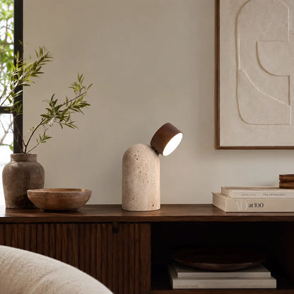 Caviren Travertine Table Lamp 5
