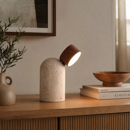 Caviren Travertine Table Lamp 6
