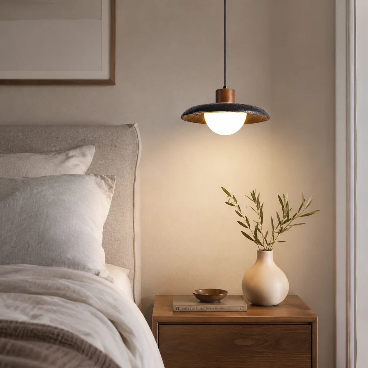 Cavreno Black Dome Pendant Light 1