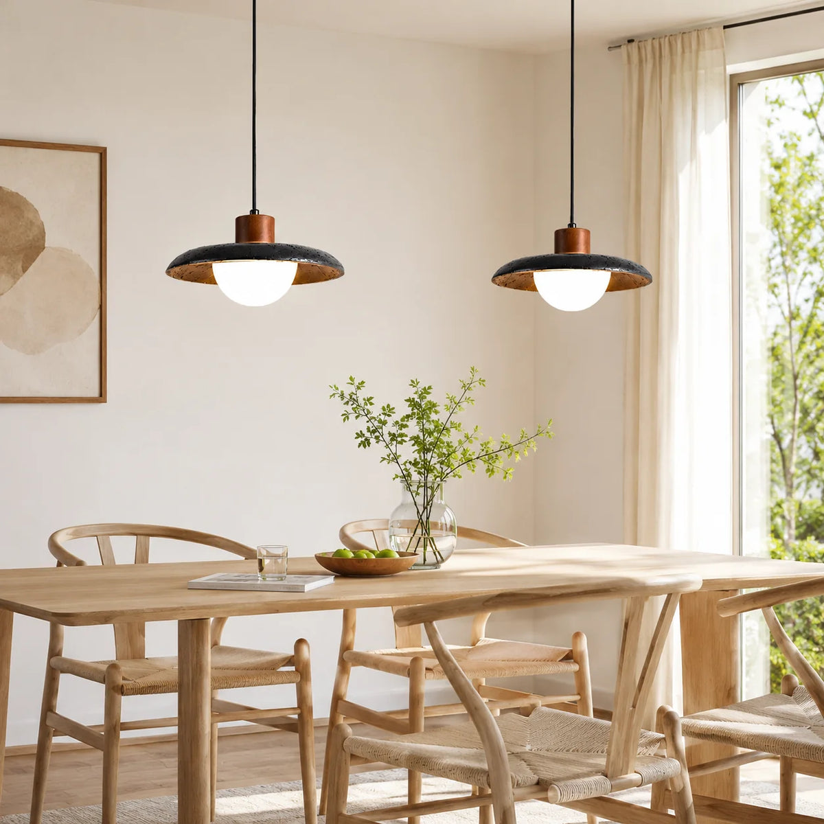 Cavreno Black Dome Pendant Light 3
