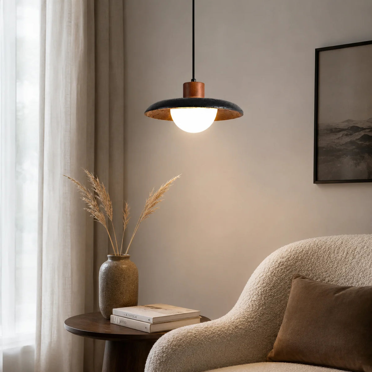 Cavreno Black Dome Pendant Light 6