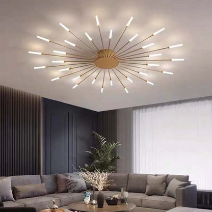 Ceiling Lamp with Radial LED Rods 16