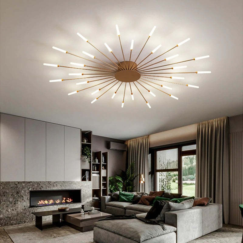 Ceiling Lamp with Radial LED Rods 8
