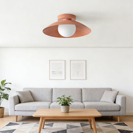 Ceiling Light Metal 12.6 in Flush Mount Indoor Kitchen Dining Room LED Fixture Modern Minimalist Design | Thomler 1