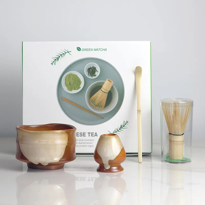 Ceramic Matcha Tea Set Green One Size Bamboo for Traditional Ceremonies