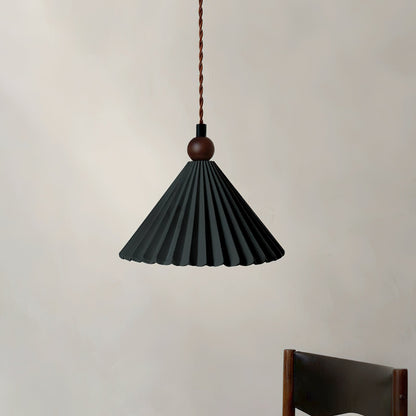 Ceramic Pendant Light with Wooden Accent for Kitchen Island – Modern Hanging Light 5
