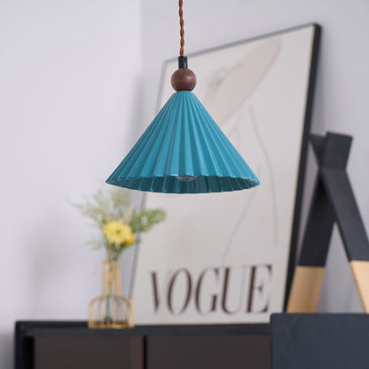 Ceramic Pendant Light with Wooden Accent for Kitchen Island – Modern Hanging Light 8