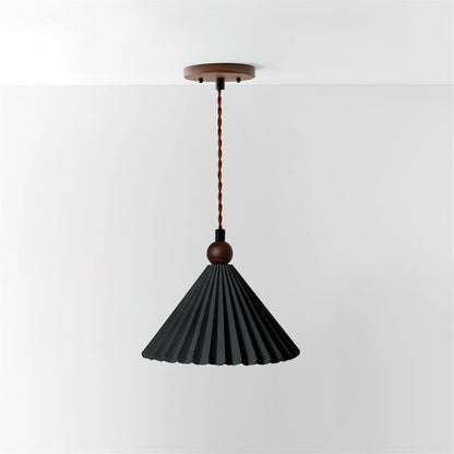 Ceramic Pendant Light with Wooden Accent for Kitchen Island – Modern Hanging Light 9