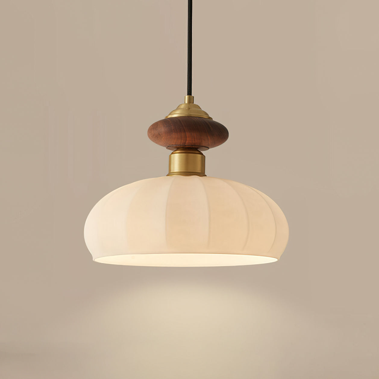 Ceres Glass & Wood Pendant 5