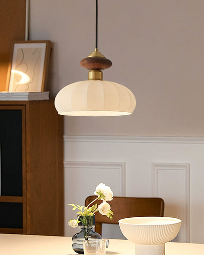 Ceres Glass & Wood Pendant 6