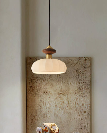 Ceres Glass & Wood Pendant 8