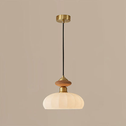 Ceres Glass & Wood Pendant 9
