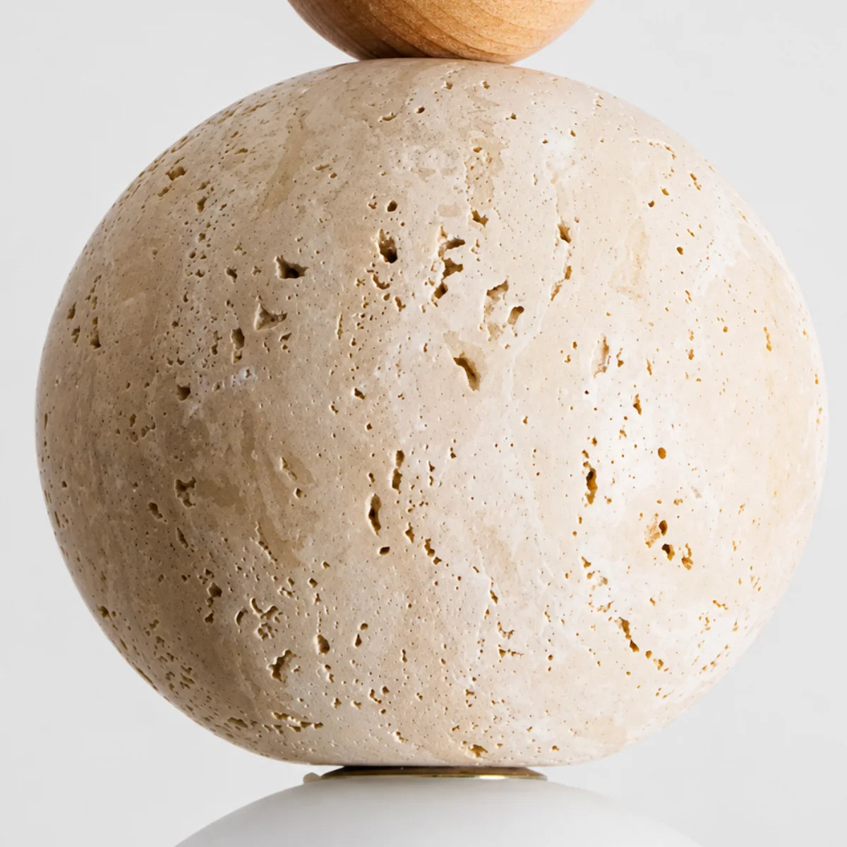 Cerlune Travertine Globe Pendant Light 7