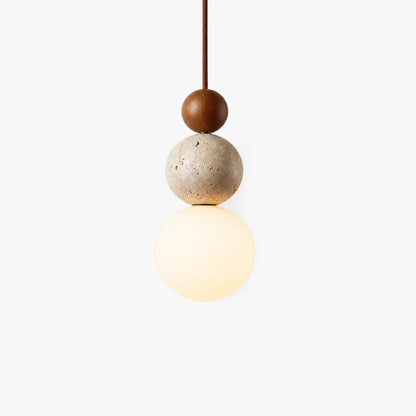 Cerlune Travertine Globe Pendant Light 9