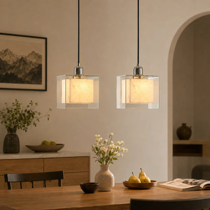 Cevrila Glass Cube Pendant Light 3